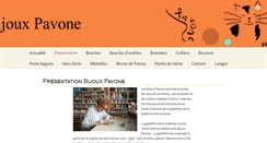 Desktop Screenshot of bijouxpavone.com