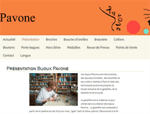 Tablet Screenshot of bijouxpavone.com